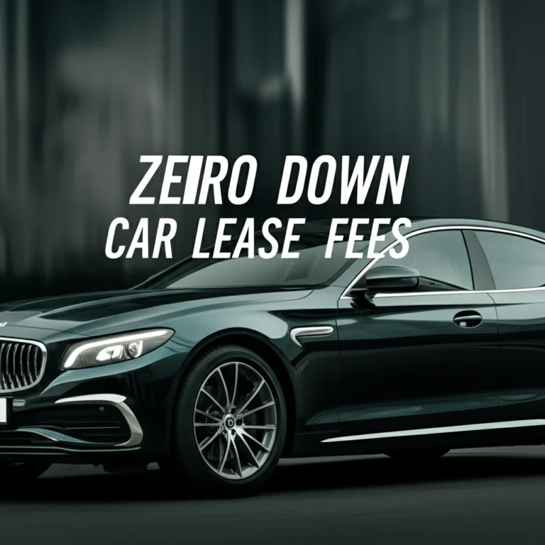 Featured image for What Fees Should I Expect with Zero Down Car Leases 2025