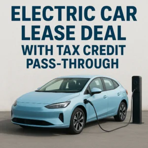Featured image for 15 Top EV Lease Deals with Tax Credit Pass-Through 2026