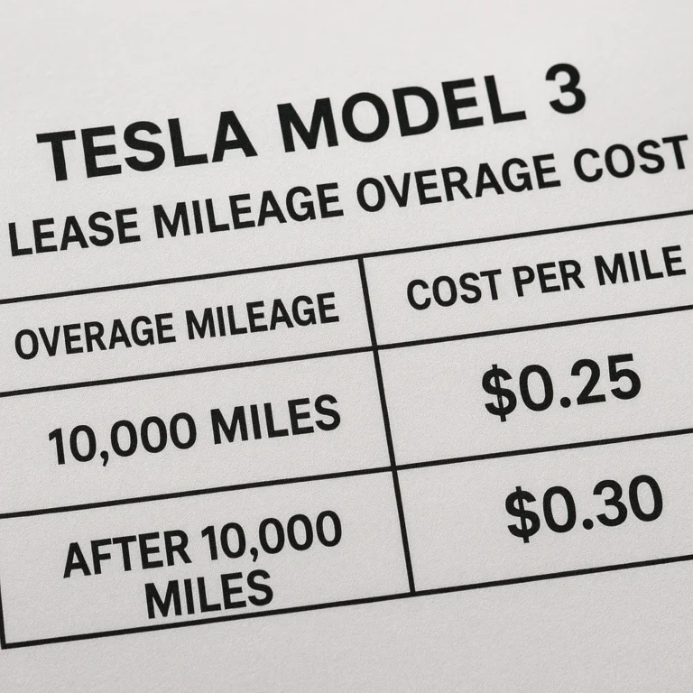 Featured image for Tesla Model 3 Lease Overage Cost The 2026 Shock You Cant Ignore