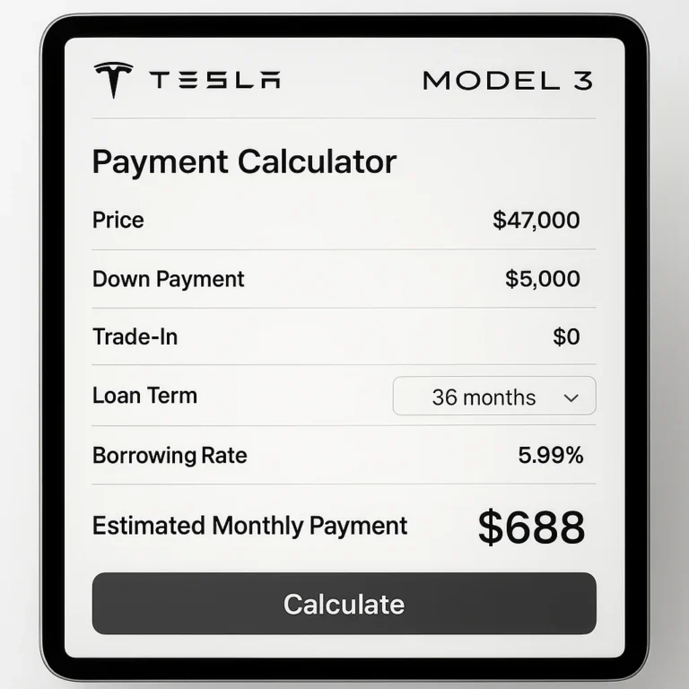 Featured image for Tesla Model 3 Monthly Payment Calculator The Real 2026 Cost