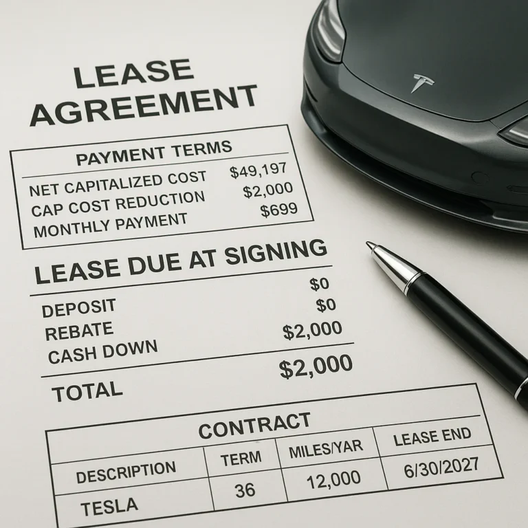 Featured image for How Much Is Due at Signing for Tesla Unpacking the True Cost